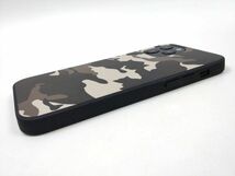 iPhone 12 / 12 Pro兼用 迷彩柄 カモフラ ソフトカバー ケース TPU ブラウン_画像3