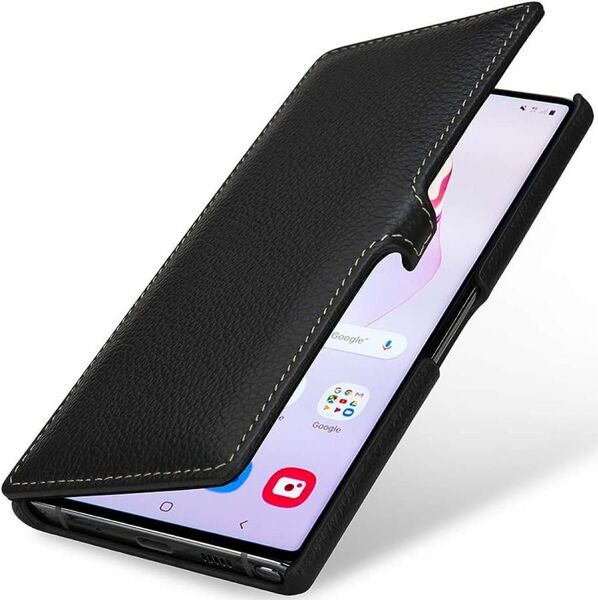 Galaxy Note10 ケースマグネット無し 全面保護 本革 6.3インチ 手帳型 レザーケース 