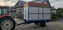 籾殻運搬ダンプ稲刈りコンバイントラクター_画像3