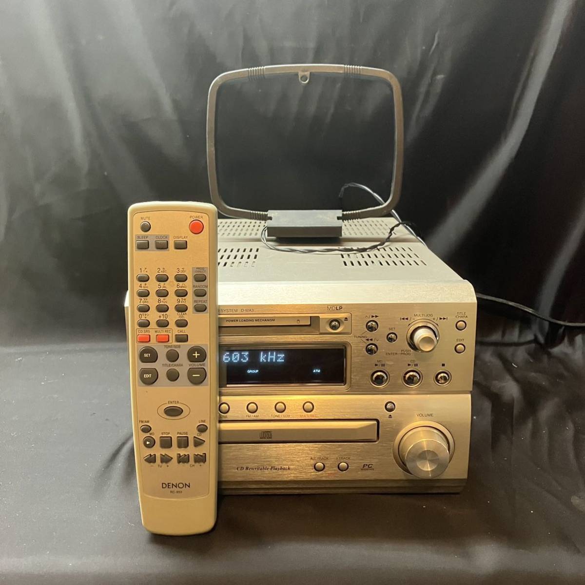 品)DENON デノン D-MA3 MD/CDシステムコンポ (shin-
