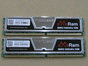 合計2GB Transcend DDR2 1066 1GB 2枚　6500/140917