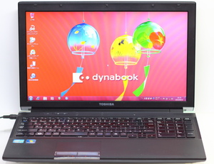 東芝 dynabook R751/D/Core i5-2520M 2.50GHz（2コア4スレッド）/4GBメモリ/HDD250GB/15.6TFT/Windows7 Professional 64ビット #0911