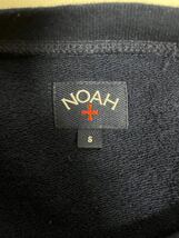 【NOAH ノア】スウェット トレーナー Sサイズ ネイビー コットン 刺繍ロゴ カナダ製 2309oki_画像3