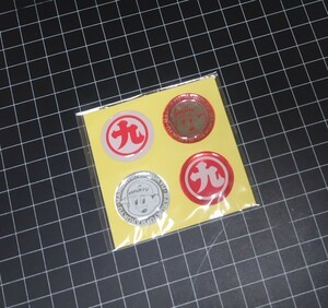 非売品 激レア 懐かしい九ちゃん3D ポッティング マルキューステッカー シール 　Marukyu Sticker