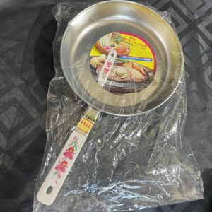 未使用品！昭和レトロ！ナショナルモールトン/成型/鉄製/高級三重メッキ製品/フライパン/保管品/現状品