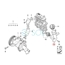 BMW MINI R50 R52 サーモスタットハウジング ワン クーパー 11537829959 11537829960 出荷締切18時_画像4