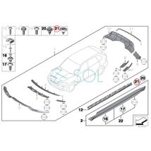 BMW MINI R60 R61 ドアパネル クリップ 10個セット ワン クーパー クーパーD クーパーS クーパーSD JCW 51777171003 出荷締切18時_画像5