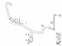 BMW E82 E87 E88 E84 X1 フロント スタビライザー ペンドラムサポート(スタビリンク) 右側 116i 118i 120i 130i 18i 20i 31356765934_画像2