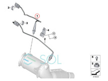 送料185円 BMW F45 F46 F48 X1 F39 X2 O2センサー ラムダセンサー 218i 220i 225iX 225xe 18i 20i 20iX 25iX 11788600992 出荷締切18時_画像5