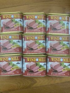  windmill bacon tina- pork 9 can 