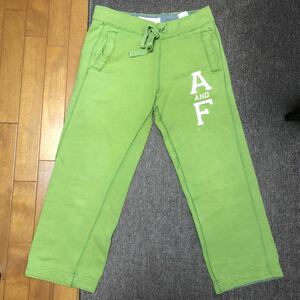 ☆ 【 Abercrombie & Fitch 】★ヘビーウェイト　アメカジ　スエットパンツ★サイズXS 黄ミドリ