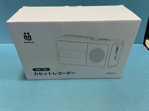 未使用品　アグレッション　AM/FM カセットレコーダー　MMPR-01 ライトグレー