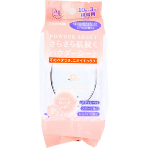 sa... powder seat rose. fragrance portable 10 sheets ×3 piece insertion 