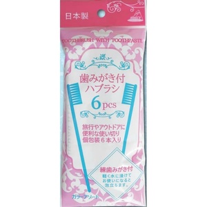 06-216 歯みがき付ハブラシ 6本入 × 480点