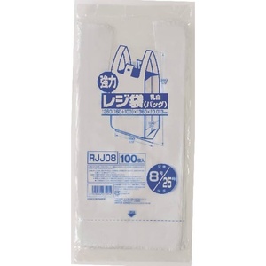 RJJ-08レジ袋レギュラー西日本25号100枚× 80点