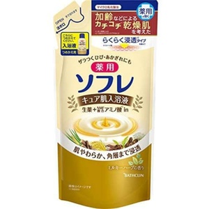 薬用ソフレ キュア肌入浴液 ミルキーハーブの香り 400ml