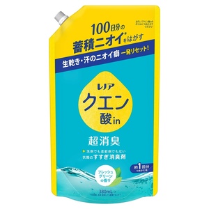 《P&G》 レノア クエン酸in 超消臭 フレッシュグリーンの香り つめかえ用 380mL