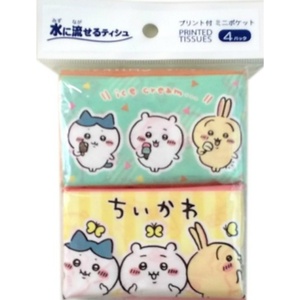 ちいかわミニポケットティシュ4個組