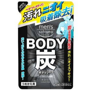 メンズソフティモボディソープ炭詰替400ML × 18点