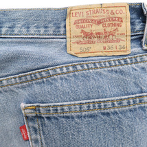 古着 リーバイス Levi's 505 デニムパンツ ジーンズ ジーパン サイズ表記：W36L34　gd40639_画像6