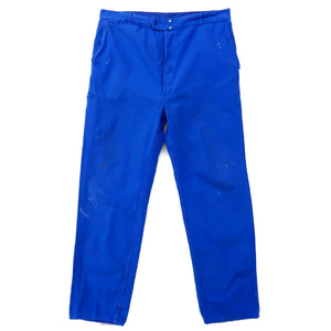  б/у одежда евро рабочие брюки голубой размер надпись :50 gd43660