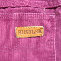 古着 USA製 ラスラー RUSTLER コーデュロイ パンツ パープルピンク ビンテージ サイズ表記：10　gd70622_画像9