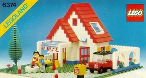 Lego6374 holiday house 1983 year sticker completion goods rare itosgi. tree 