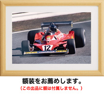 8切ワイド 生写真【8wl-3573】カルロス・ロイテマン #12　フェラーリ312T2 1977年10月 F1日本グランプリレース_画像2