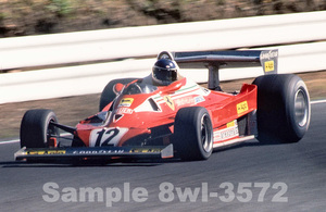 8切ワイド 生写真【8wl-3572】カルロス・ロイテマン #12　フェラーリ312T2 1977年10月 F1日本グランプリレース