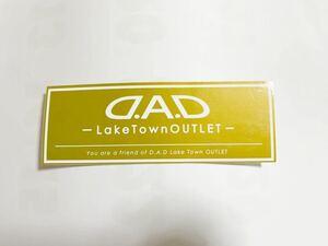 未使用(閉店店舗) DADステッカー(シール)イオン越谷レイクタウンアウトレット店 GARSON ギャルソン