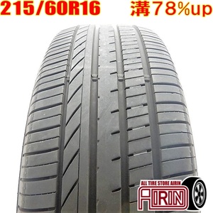 中古タイヤ 215/60R16 サマータイヤ GOODYEAR Efficient Grip Comfort 1本 単品 エスティマ クラウン カムリ マークＸ 中古 16インチ