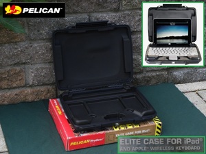 ★驚異の防水性/耐衝撃性！Pelican/ペリカン/タブレットハードケース(i1075/Apple iPad1-2/自動気圧調整バルブ/緩衝パッド)19,060円未使用