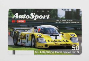 * unused *Auto Sport series No3 1986 24 Heures du Mans 50 frequency telephone card telephone card unused postage 84 jpy 