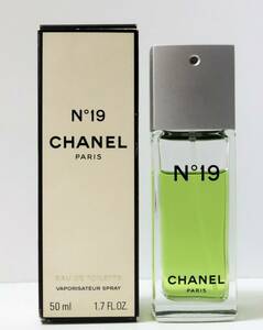 CHANEL N゜19 オーデトワレ ナチュラルスプレー VAPORISATEUR SPRAY 50ml 中古残量多 ◎5175-5　オードゥ トワレット