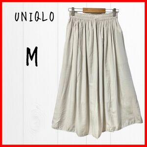 UNIQLO ユニクロ レディース スカート フレア アイボリー系 Mサイズ