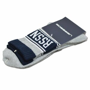 2023 autumn winter new work [rosa-sen] men's socks gray 046-49832-13 ROSASEN Golf socks made in Japan fine quality material gift 