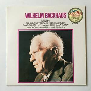 23817●Mozart/Wilhelm Backhaus/SLC 6071/Karl Bhm/モーツァルト バックハウス ベーム/トルコ行進曲/12inch LP アナログ盤