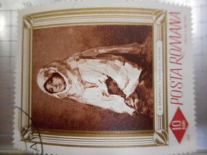 切手　古い切手　記念切手　記念　世界の切手　等　10　BANI 　1966年　POSTA ROMANA 　人物　等　　ーSー013