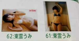 【送料無料】東雲うみA1ポスター２枚セット ENTAME応募者全員サービス品　エンタメ