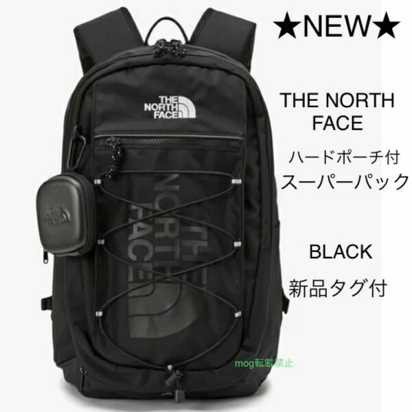 THE NORTH FACE　新品　ノースフェイス 【ハードケースポーチ付】リュック　ノースフェイス　黒