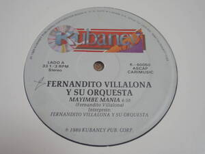 ★オリジナル！Fernandito Villalona y Su Orquesta / Mayimbe Mania / アナログ盤12インチ / ラテン/ディスコ / アルバム未収録！