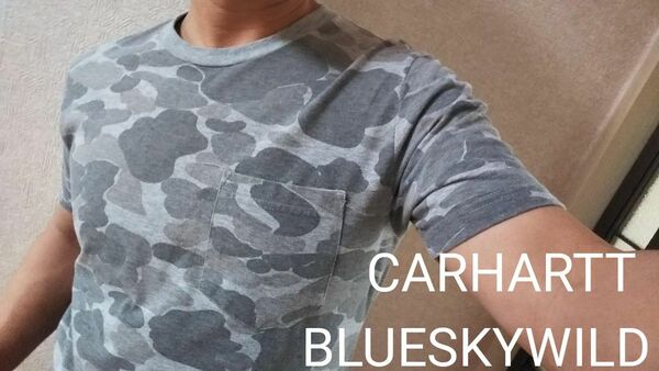 CARHARTT　carhartt　胸ポケットありカーハート迷彩柄tシャツ