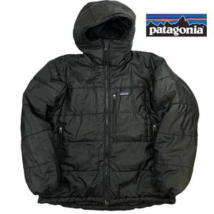 美品 02年製 patagonia パタゴニア ダスパーカー サイズM ブラック vintage 古着 ダウンジャケット 入手困難 希少 ピンホール.スレ有 A2419