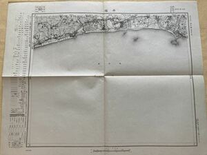 B9☆古地図 平塚 五万分一地形図 昭和21年☆