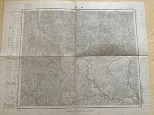 C3☆古地図 四万 群馬県 五万分一地形図 昭和21年☆