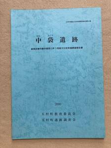 C7☆中袋遺跡 玉村町埋蔵文化財発掘調査報告書 第43集 2000年 玉村町教育委員会 玉村町遺跡調査会☆