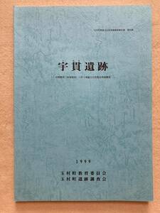 D9☆宇貫遺跡 玉村町埋蔵文化財発掘調査報告書 第34集 1999年 玉村町教育委員会 玉村町遺跡調査会☆