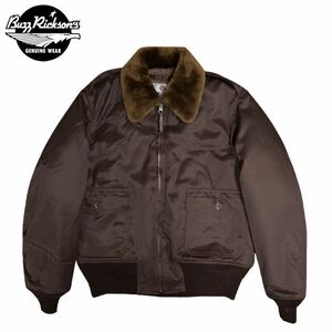 BUZZ RICKSON’S 01)BROWN/SIZE 42 BR15127 “TYPE B-10 TEST SAMPLE”バズリクソンズ フライトジャケット