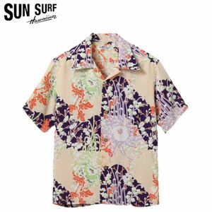 SUN SURF 133BEIGE/SIZE L SS38793 “ROYAL FLOWER” サンサーフ アロハシャツ