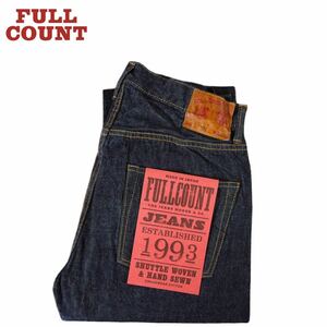 FULL COUNT W34 Lot.1103W-23 Clean Straight Denim (One Wash) Fullcount 